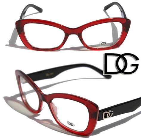 New Dg Womens Cat Eye Fashion Designer Eye Glasses Clear Lens Frame Sexy Black Ebay