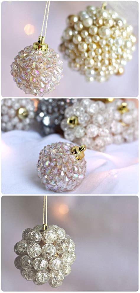 Diy Jeweled Ornaments Decoração De Natal Decorações De Natal