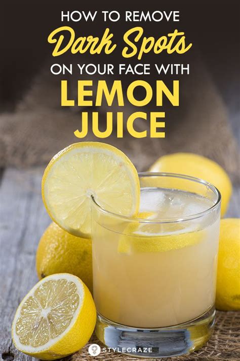 How To Remove Dark Spots On Your Face With Lemon Juice Black Spots On