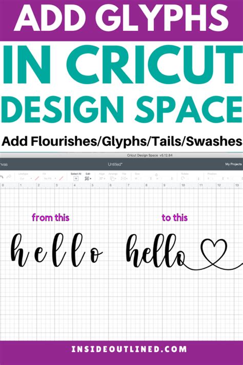 How To Use Glyphs In Cricut Design Space Mac And Pc 3 Different Ways