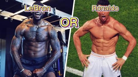 Cristiano Ronaldo S Muscles Compared To Lebron James Muscleswhose