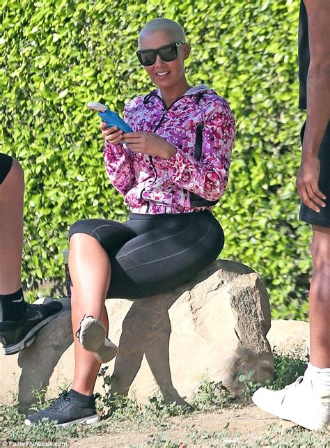 Amber Rose Steps Out In Skintight Leggings For A Gruelling Hike Daily