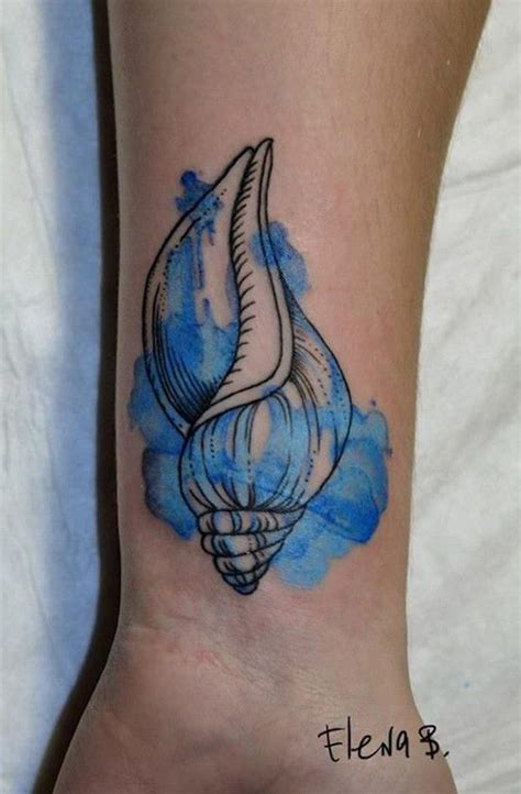 40 Shell Tattoos Make You Wonder Sea Life Shell Tattoos