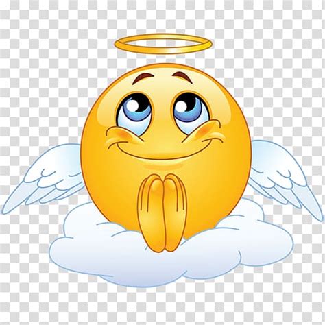 Angel Emoji Illustration Emoticon Smiley Emoji Begging Ico