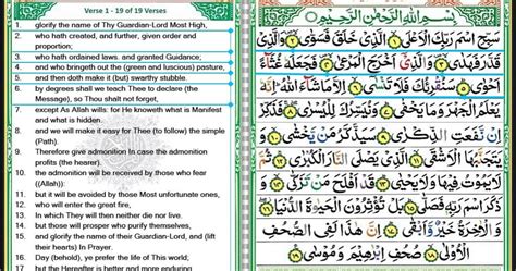 Surat Al Ala Beserta Artinya Bacaan Al Qur An Surat Al Fatihah Surat