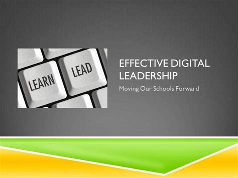 Edtechsandyk Effective Digital Leadership Moving Our Schools Forward