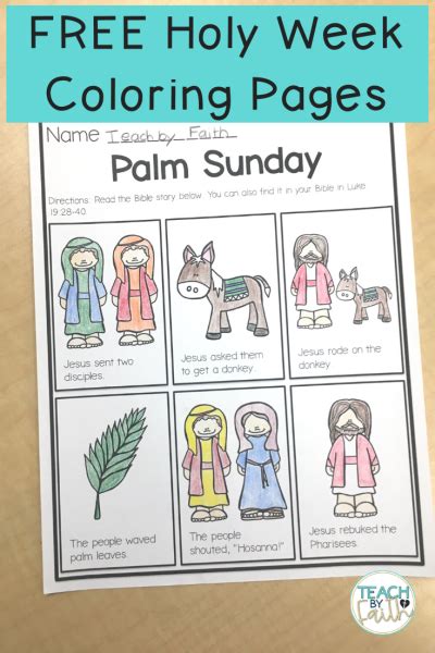 The 5 Best Worksheets For Palm Sunday Preschool Theme