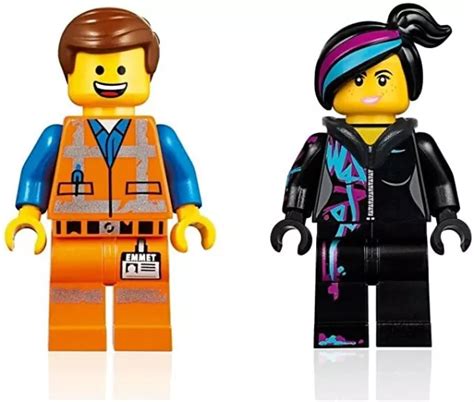 Lego Movie Emmet And Lucy Wyldstyle Minifigures Set Of 2 Minifigs