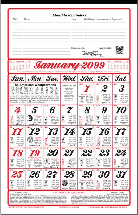2021 american original almanac calendar calendar company