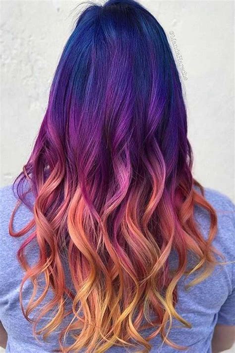 61 Cool Ideas Of Purple Ombre Hair Purple Ombre Hair Bold Hair Color