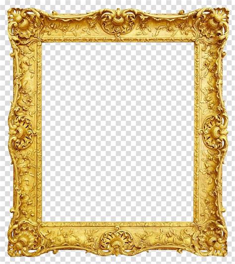 Frame Antique Gold Gold Frame Gold Ornate Border Template Transparent