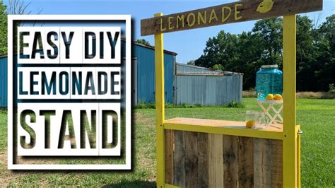 how to build a lemonade stand out of pallets