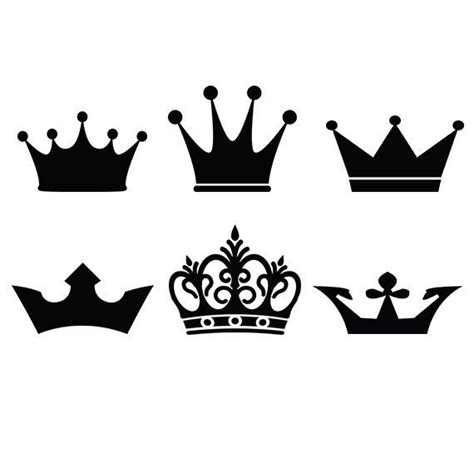 Crown Svg Crowns Clip Art Digital Download Vector Files Svg Png Dxf
