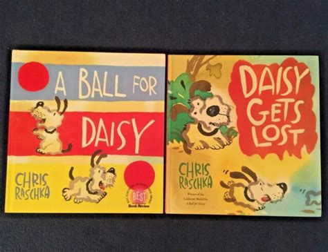 2 Lot Childrens Picture Books Chris Raschka A Ball For Daisy And Daisy