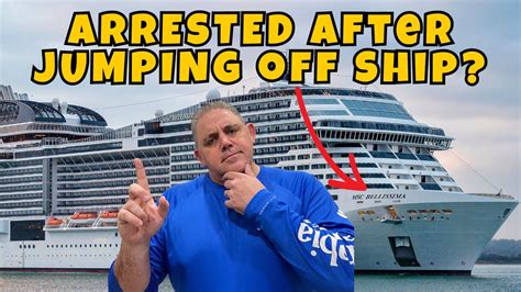 Cruise News Passenger Arrested For Jumping Off Cruise Ship Youtube