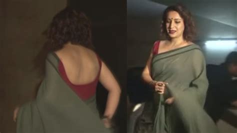 beautiful tisca chopra looks hot in back less saree at a event in mumbai video dailymotion