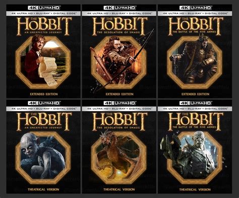 Multi 4k Remux The Hobbit Trilogy Extended Cut 2160p Uhd Blu Ray