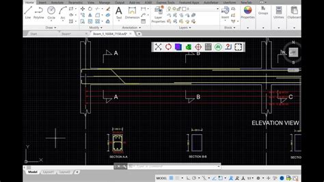 Beam Detailing With Autocad Made Easy Part 1 Youtube