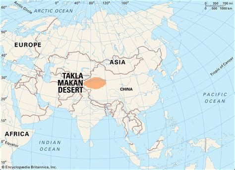 Gobi Desert Location On World Map