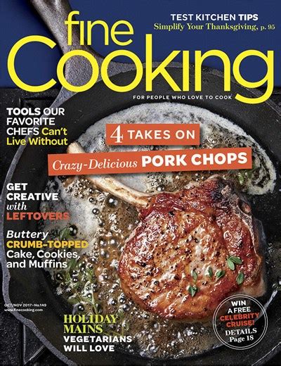 Fine Cooking Magazine Octnov 2017 Eat Your Books
