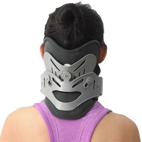 Neck Cervical Traction Collar Device Brace Support Hard Plastic For