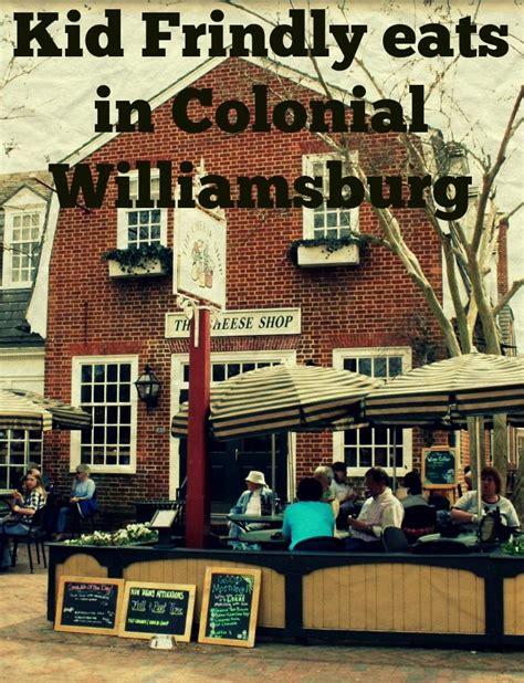 Great places to eat with kids in Colonial Williamsburg. | Colonial