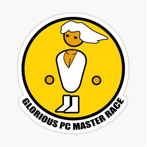 Glorious Pc Master Race Sticker For Sale By Patterntree Redbubble