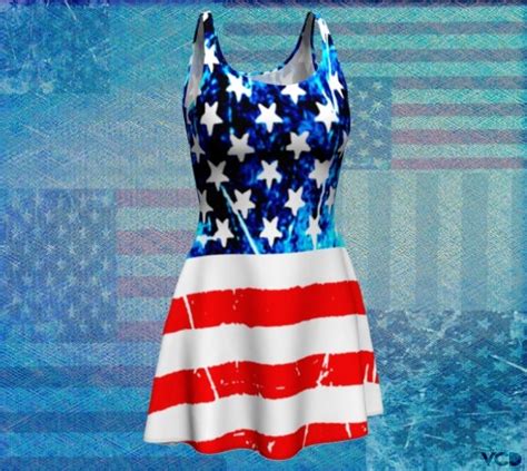 american flag red white and blue dress womens usa flag fit and flare dress stars and stripes