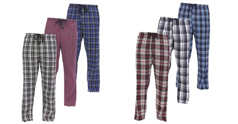 3 Pack Daresay Mens Cotton Super Soft Flannel Plaid Pajama Pants