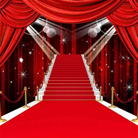 Red Carpet Vinyl Backdrop Background Photography Studio Photo Props