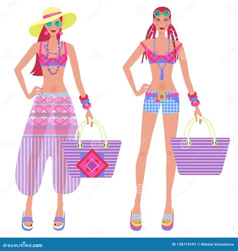 Ejemplo Del Vector Moda De La Playa Ilustraci N Del Vector