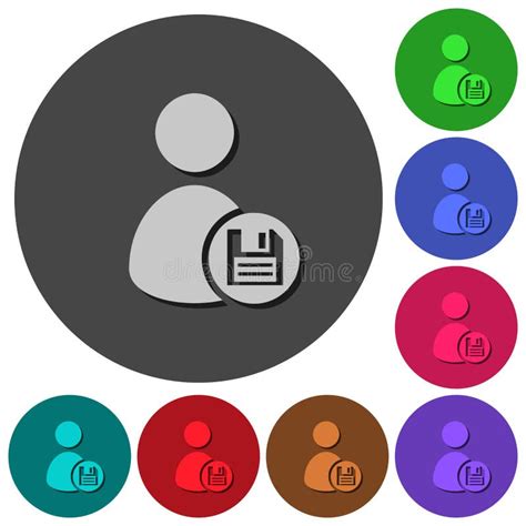 Account Icons Set User Profile Sign Web Icon With Check Mark Glyph