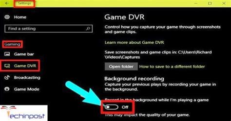 Fixed How To Disable Xbox Dvr On Windows 10 Os Operating System