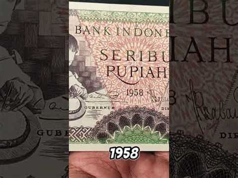 Uang Kuno Rupiah Tahun Seri Pekerja Uangkertaskunoindonesia