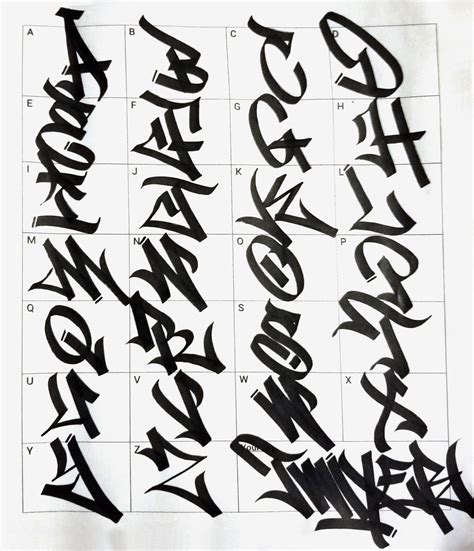 Graffiti Alphabet Styles Graffiti Lettering Alphabet Graffiti Art