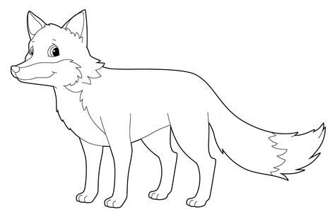 Un Coloriage De Renard Pour Petits Rusés