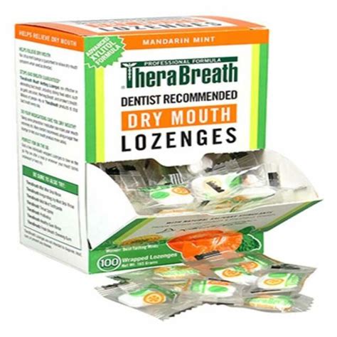 Therabreath Dentist Recommended Dry Mouth Lozenges Sugar Free