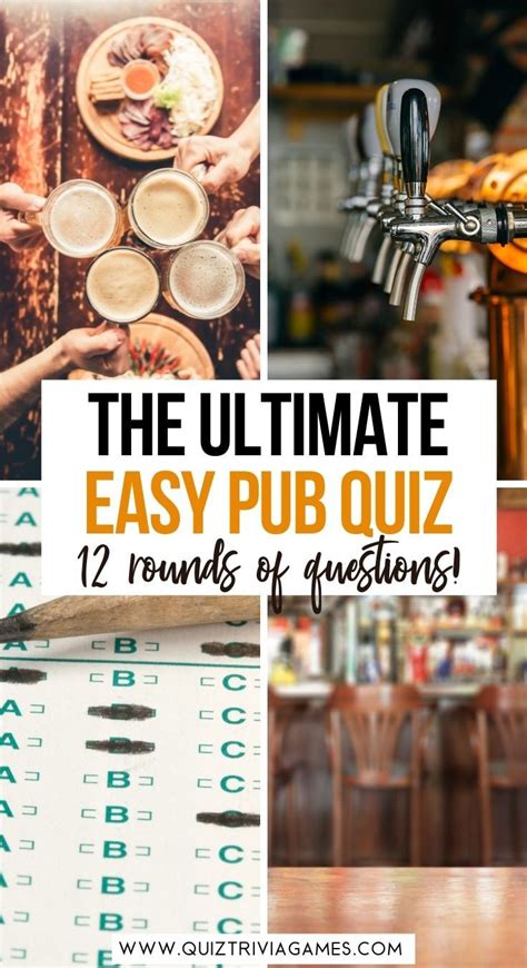 In This Perfect Easy Pub Quiz You Will Find 13 Rounds Of Easy Pub Quiz