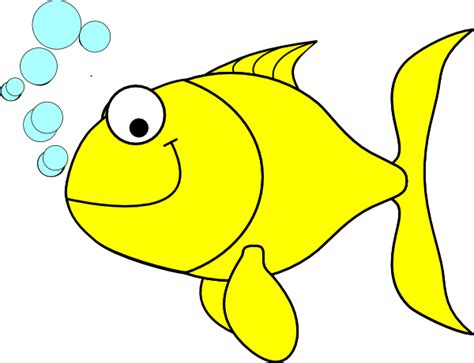 Fish Yellow Clip Art At Vector Clip Art Online