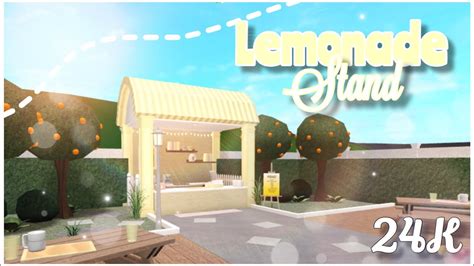 Bloxburg Lemonade Stand Speed Build 🍋 Youtube