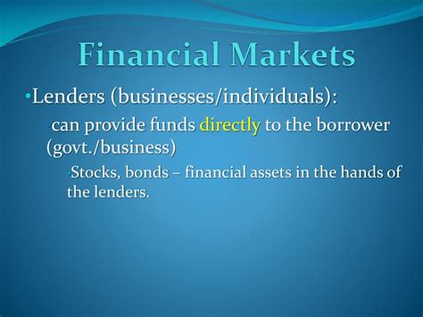 Ppt Financial Markets Powerpoint Presentation Free Download Id4279220