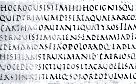 Ancient Scripts Rustic Capitals Old And New Roman Cursive Dartmouth