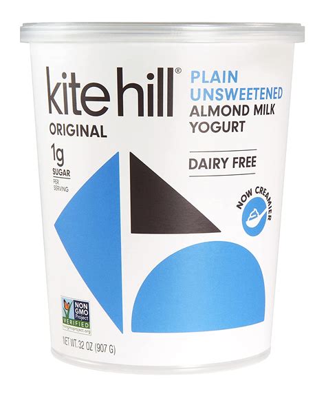 Kite Hill Plain Unsweetened Almond Milk Yogurt 32 Ounces
