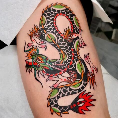 Traditional Japanese Dragons Tattoos