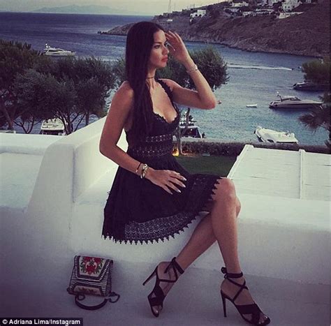 Adriana Lima Shows Off Her Tanned While On Holiday In Mykonos Daily