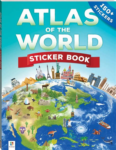 Sticker Atlas Of The World Reference Books Books Children Hinkler