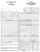 Images of Free Hvac Service Order Invoice Template