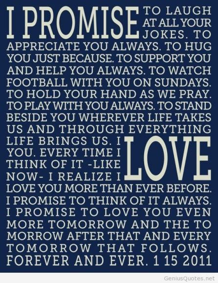 I promise to keep encouraging your personal growth. 5 Inspirations To Write Your Wedding Vows