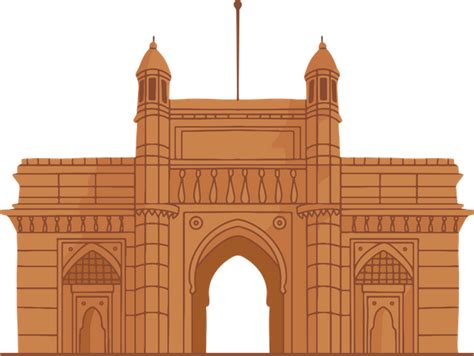 Best Free Gateway Of India Illustration Download In Png And Vector Format