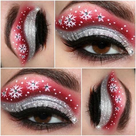 Cute Eye Makeup Ideas For Christmas Christmas Eye Makeup Cute Eye Makeup Holiday Eye Makeup